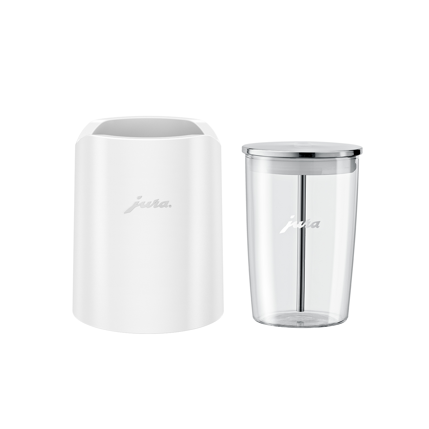 글라세트(화이트)+글라스 밀크 컨테이너