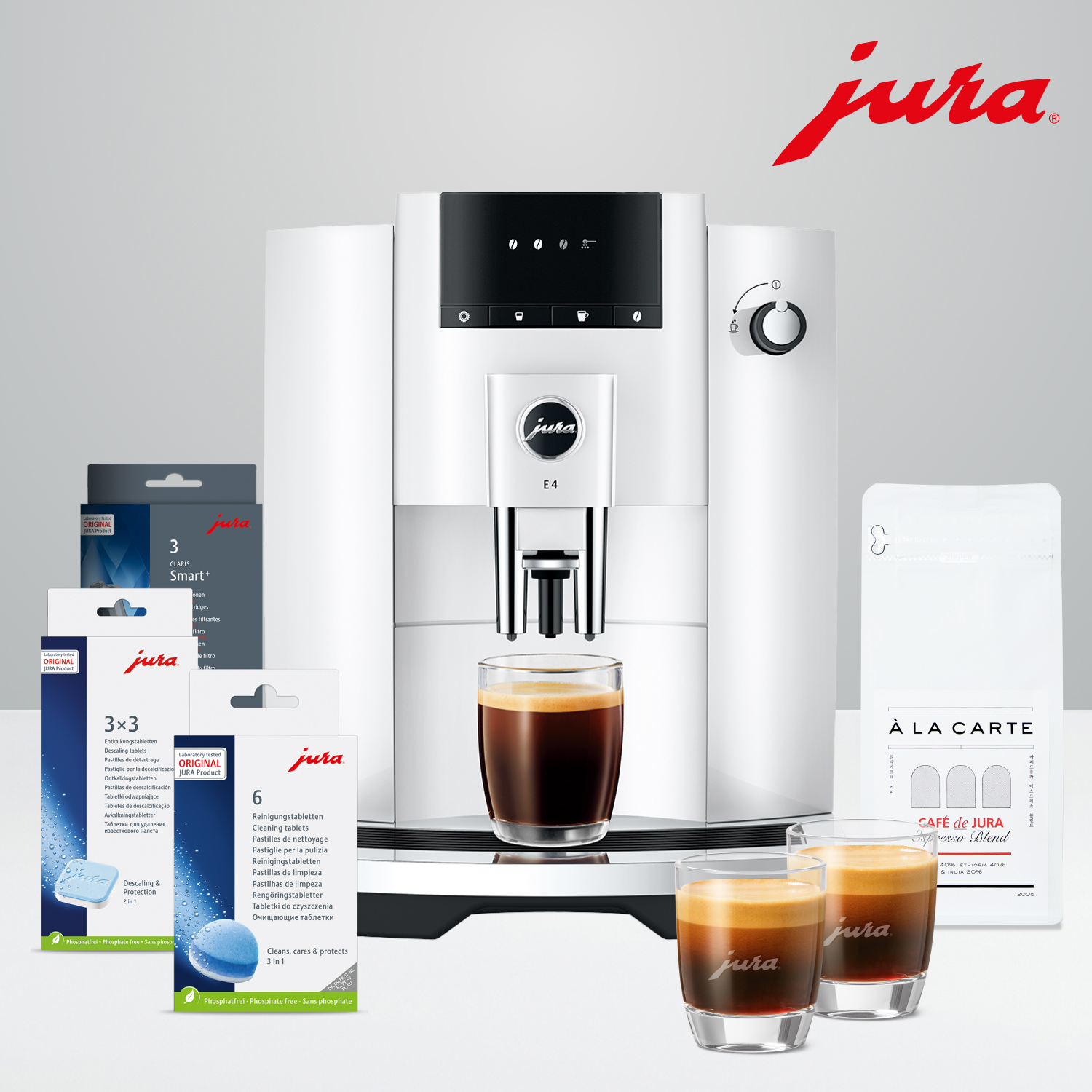 [홈카페 입문패키지] 전자동 커피머신 E4 WHITE / The Black Noble