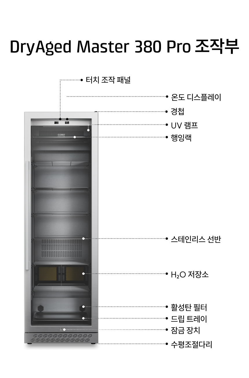 DryAged Master 380 Pro의 상세 사양