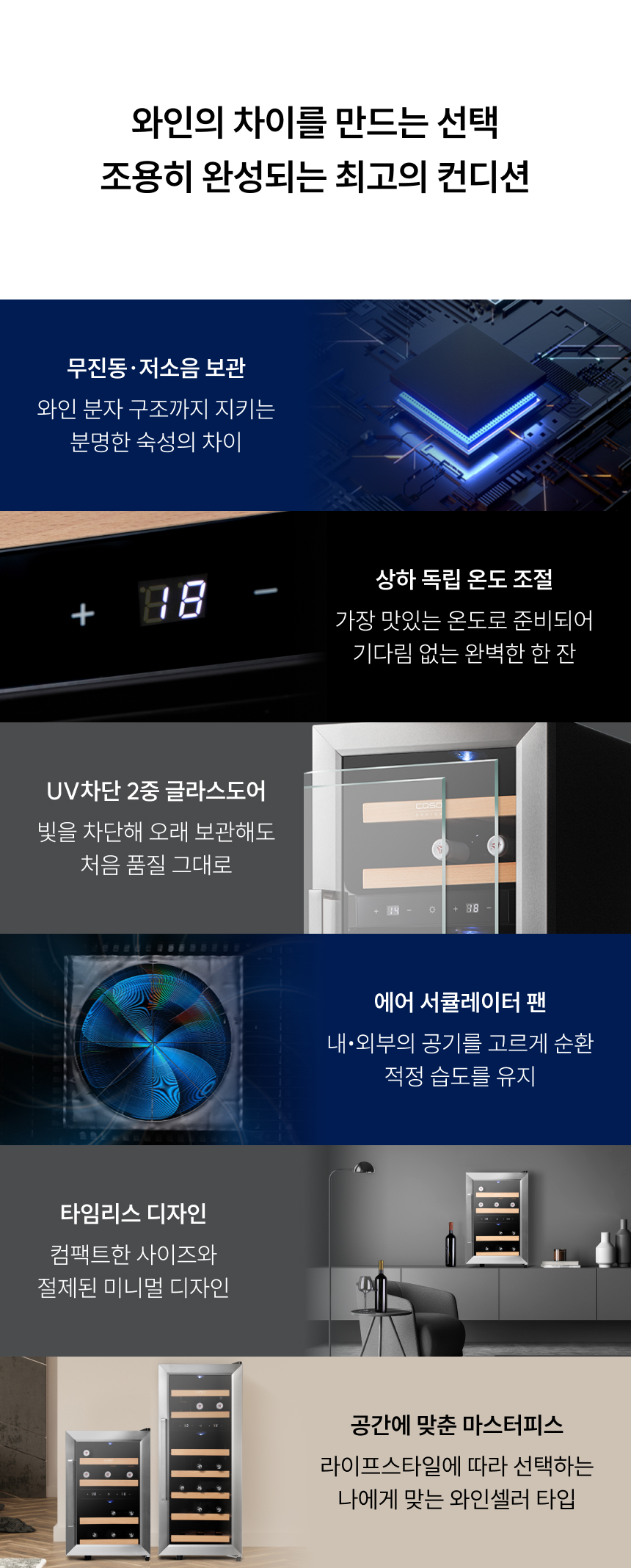 슬로건: 요리는 온도의 예술이니까, 온도 스펙트럼이 곧 요리의 스펙트럼  핵심 기능:  레시피 그대로 온도 세팅 (실제 온도 기반 조절)  요리 중심부까지 컨트롤 (써모 스틱 탑재)  수비드까지 간편하게 (180분 온도 유지 타이머)  고화력으로 빠른 조리 (2400W 고화력)  어디서나 사용 가능 (1구 포터블 인덕션)  독일 프리미엄 가전 기술력 (정밀함과 안정성)